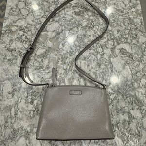 Kate Spade Grey Leather Jeanne Crossbody Bag
